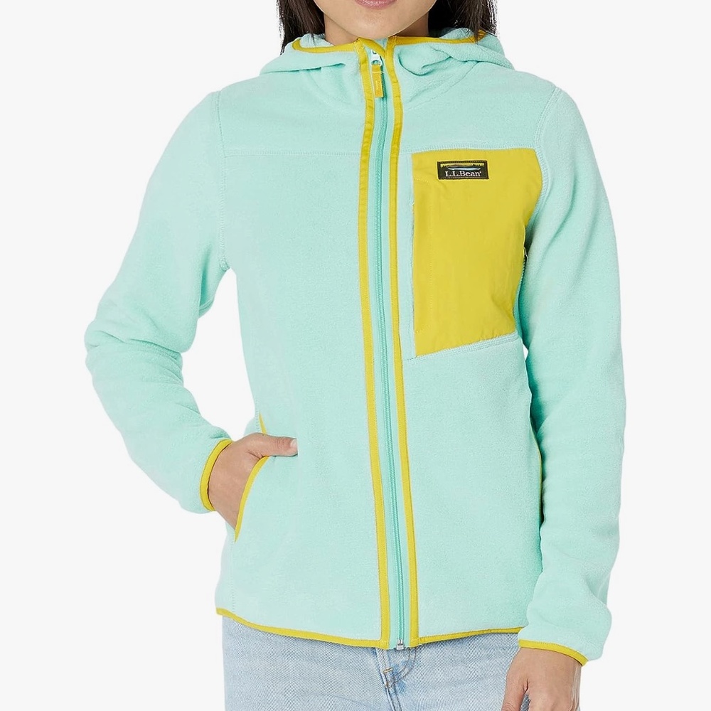 L.L.Bean Mountain Classic Fleece Hoodie in Faded Jade XL